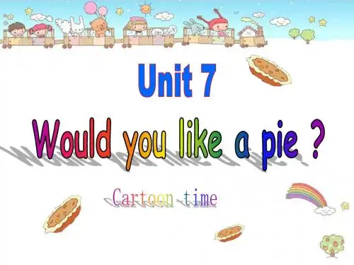 译林牛津英语三年级3A Unit7 Cartoon time课件