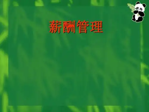 薪酬管理概论(ppt 55页)