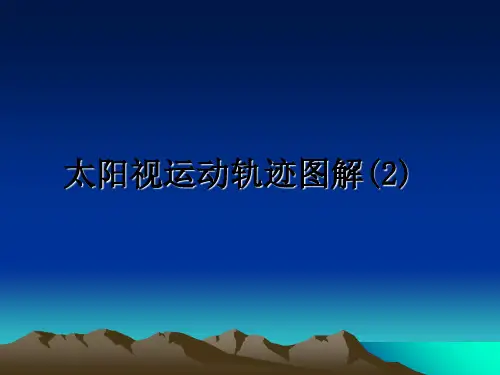 最新太阳视运动轨迹图解(2)PPT课件