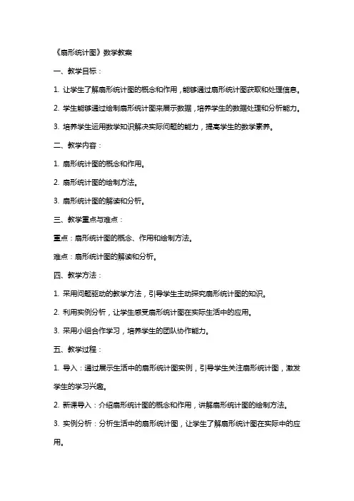 《扇形统计图》数学教案