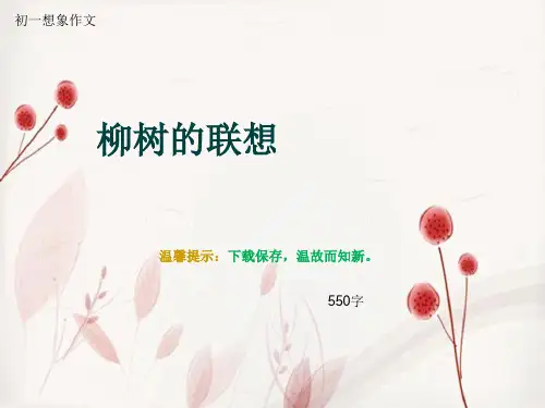 初一想象作文《柳树的联想》550字