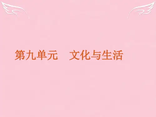 高考政治一轮复习 课时21 文化与社会精品课件 新人教版