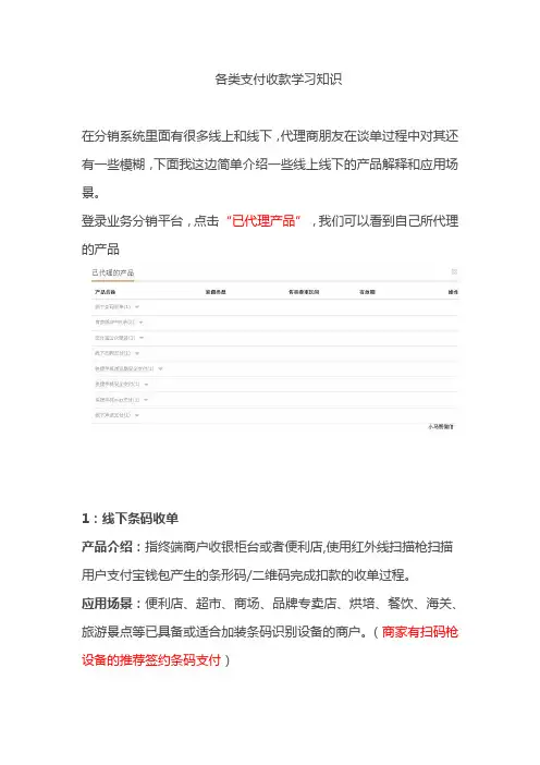 各类支付介绍
