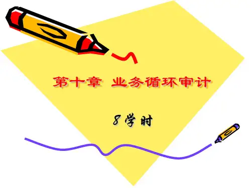 第十章业务循环审计