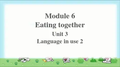 Module 6 Unit 3-2 示范公开课教学PPT课件(外研版九年级下册)