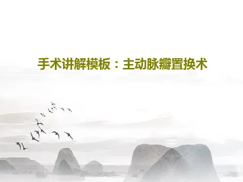 手术讲解模板：主动脉瓣置换术共90页