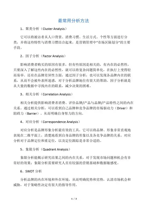 常用数据分析方法 2
