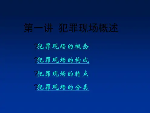 犯罪现场概述