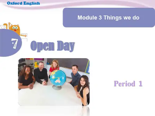 五年级英语下册课件-Module 3 Unit 7 Open day(26)-牛津上海版