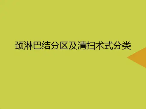 颈淋巴结分区及清扫术式分类推选PPT资料