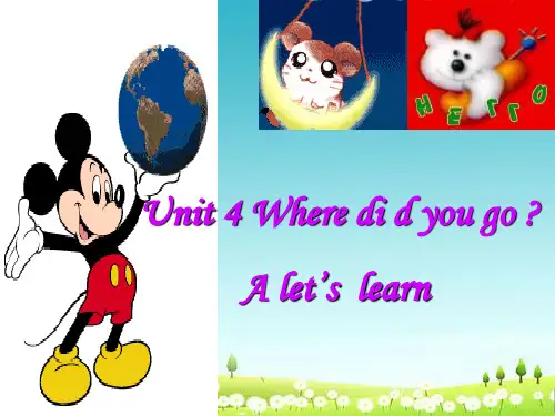 小学人教版六年级英语下册Unit3_Where_did_you_go__Part_A_let's_learn