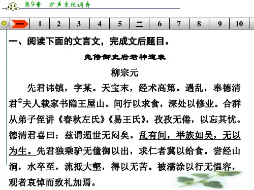 湖南省新田县第一中学高三语文一轮复习：考点综合提升练(二)