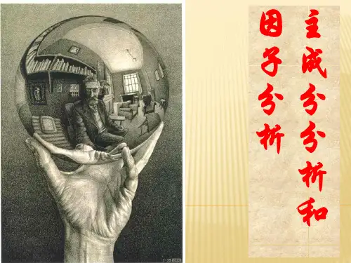 运用spss做因子分析与主成分分析(1)讲解