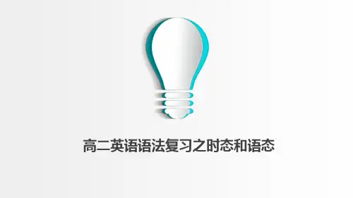 高考英语二轮复习之时态语态(共59张PPT)