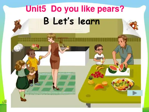 pep人教三年级英语下册 Unit5 B lets learn 优质课件 