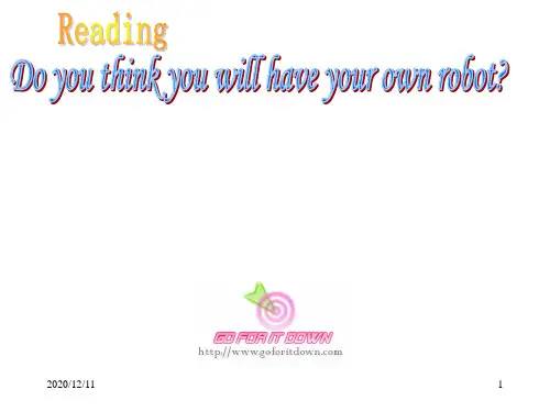 八年级英语下 Unit 1 Will people have robots3课件人教版PPT教学课件