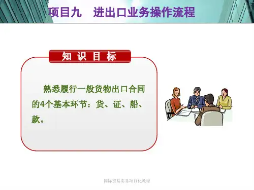 国际贸易实务项目化教程课件