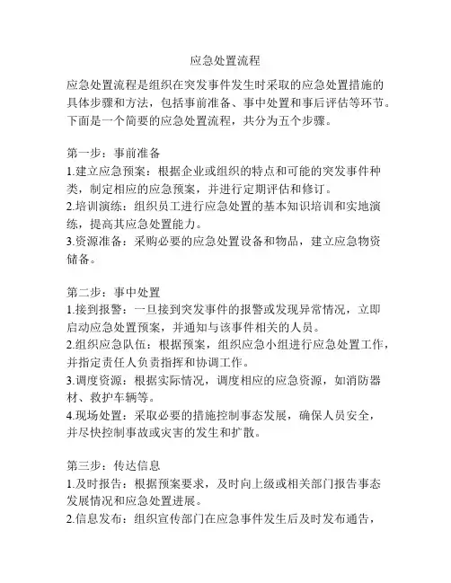 应急处置流程