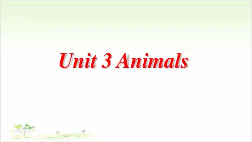 四年级(下)英语公开课：Unit 3 Animals(2).ppt-join in剑桥英语 (19张