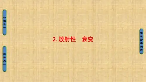 2017年选修3-5物理第3章原子核ppt课件(教科版7份)(2)