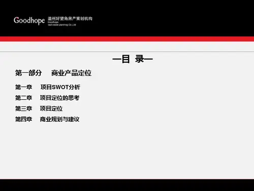 龙港商业中心区C-4C-5C-6地块产品定位报告知识分享.ppt