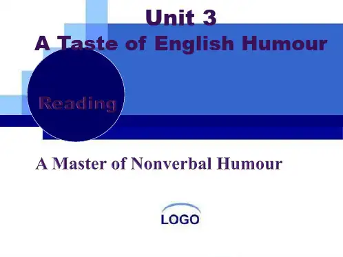 人教 高中英语必修四：Unit3 A taste of English humour