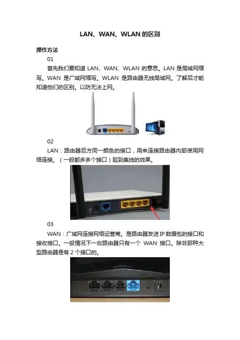 LAN、WAN、WLAN的区别