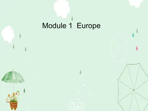 外研版高中英语必修三Module 1 Europe reading and vocabulary(共24张PPT)