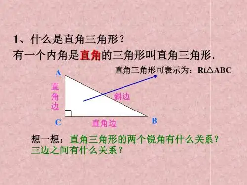 九年级数学上册24.2直角三角形的性质教学课件新版华东师大版