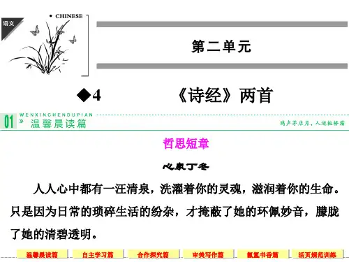 高中语文必修二4诗经两首PPT