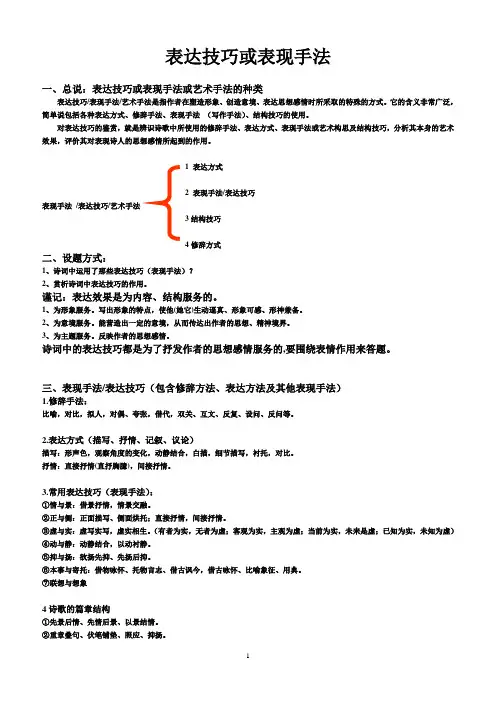 表现手法