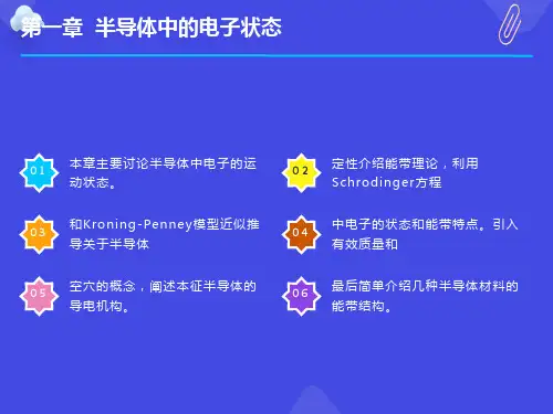 半导体物理分章答案第一章