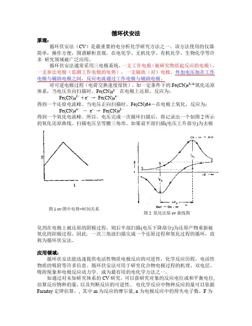 (完整word版)循环伏安法与线性扫描伏安法
