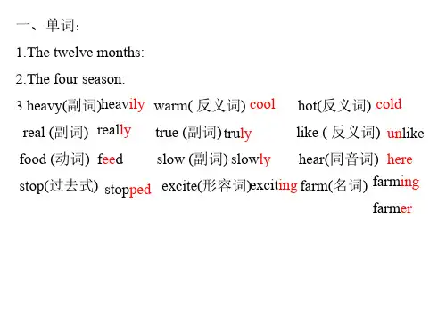 九年级英语上册期末常错题复习3