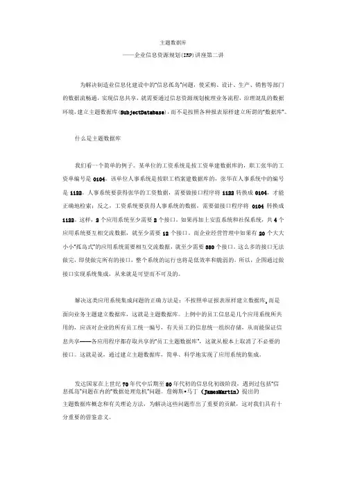 主题数据库