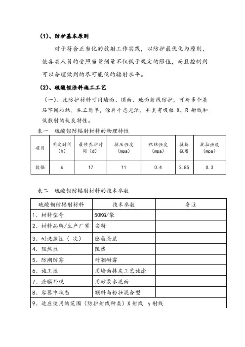 防护涂料施工方案
