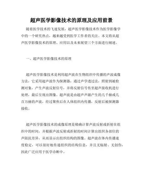 超声医学影像技术的原理及应用前景