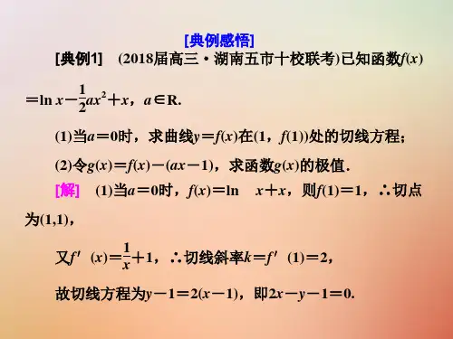 2018年高考数学复习函数不等式导数第五讲大题考法__函数与导数课件理