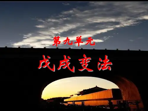 高中历史选修1《第九单元 戊戌变法第1课 甲午战争后民族危机的加深》93人教PPT课件