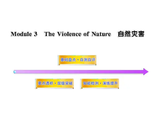 外研版高中英语必修3 Module 3《The Violence of Nature》ppt复习课件