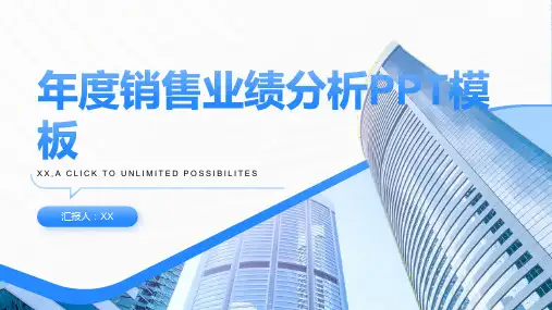年度销售业绩分析PPT模板