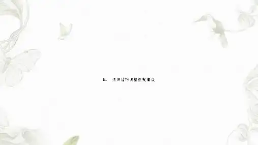 组织结构调整框架建议课件