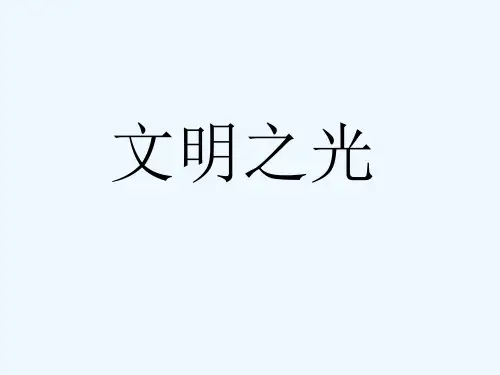 《文明之光》课件1