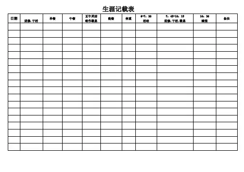 21天减肥计划表(附 食物搭配)