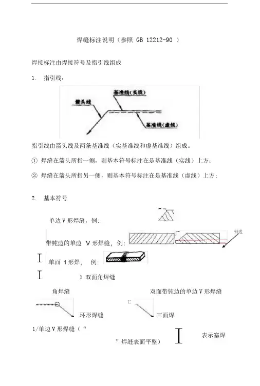焊缝标注说明
