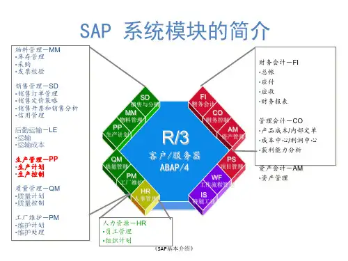 《SAP基本介绍》课件