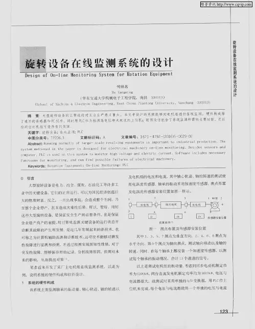 旋转设备在线监测系统的设计
