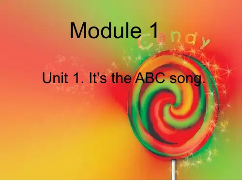 新标准小学英语(三年级起点)三年级下Module1_It's_the_ABC_song.&_My_favourite_colour_is_yellow.