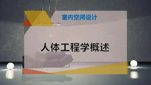 人体工程学概述PPT模板