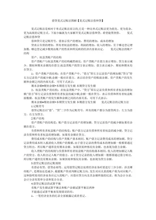 借贷复式记账法图解【复式记账法借和贷】